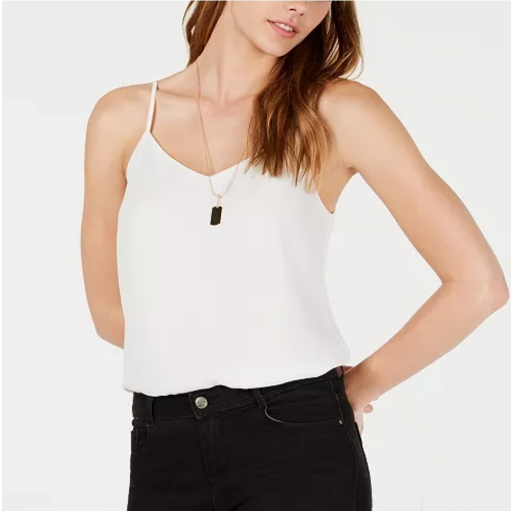 Hippie rose women's v- neck sleevless top, size S